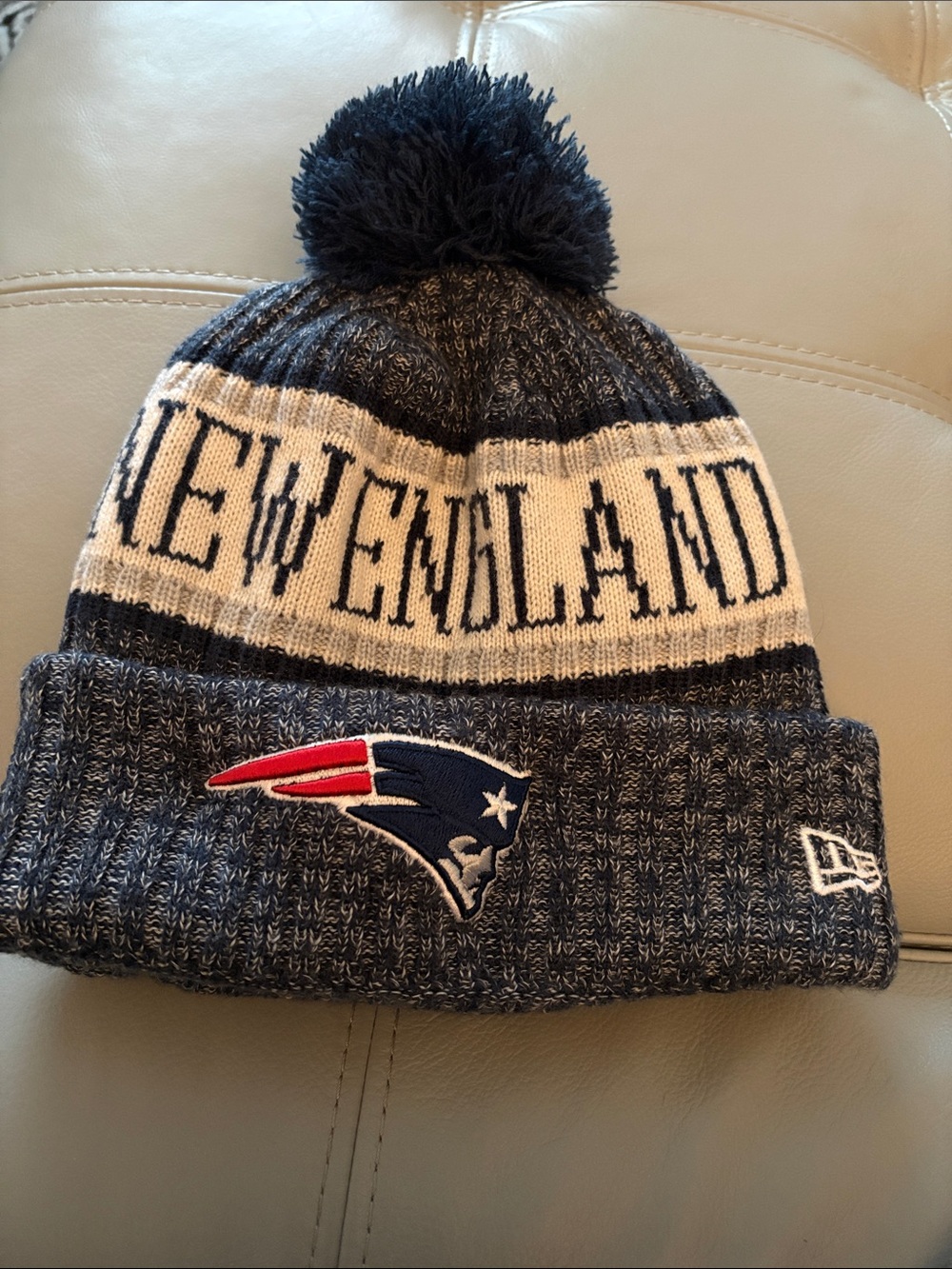 Hat with New England Patriots logo
